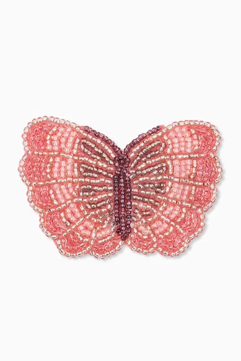 Beaded Butterfly Hair Clip