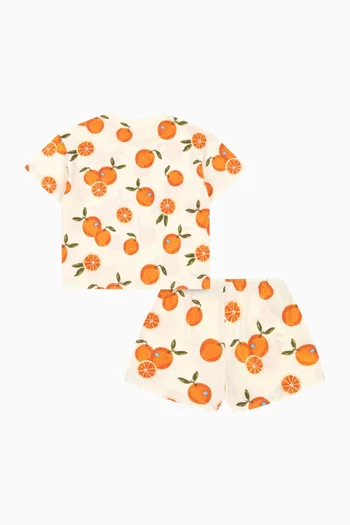 Famo Graphic-print Set in Organic-cotton