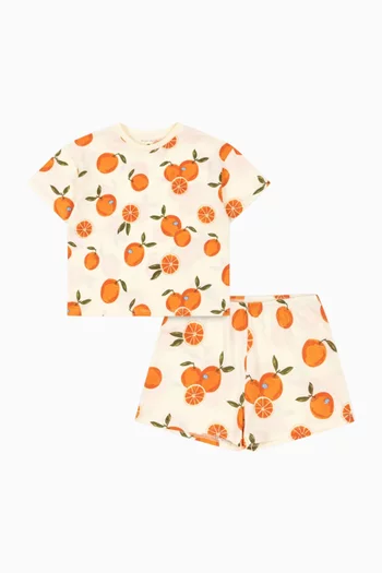 Famo Graphic-print Set in Organic-cotton