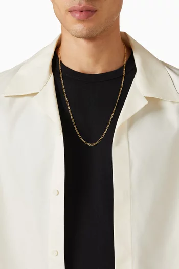 Figaro Chain Necklace in Gold-plated Stainless Steel