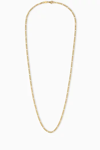 Figaro Chain Necklace in Gold-plated Stainless Steel