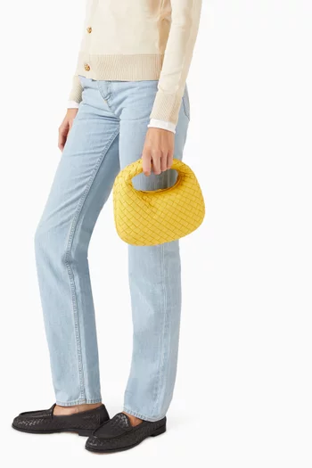 Baby Veneta Top-handle Bag in Intrecciato Leather