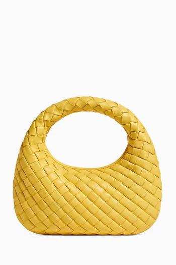 Baby Veneta Top-handle Bag in Intrecciato Leather
