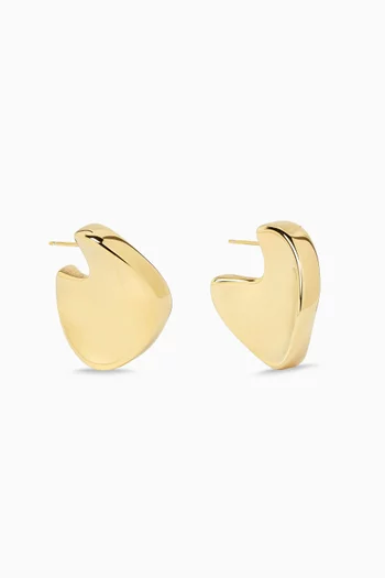 Medium Disc Earrings in 18kt Gold-plated Sterling Silver