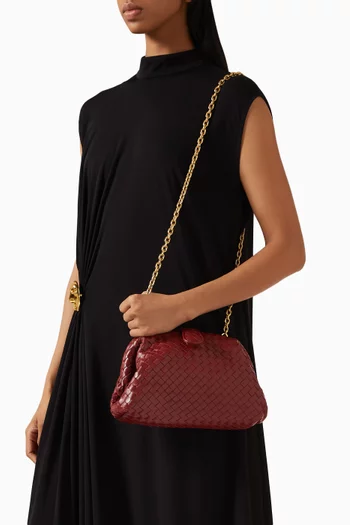 Small Lauren 1980 Clutch in Intrecciato Leather