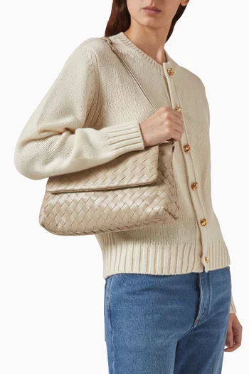 Giorno Pouch in Intrecciato Leather