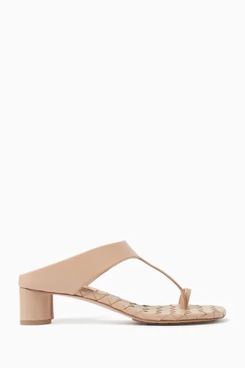 Livia Thong Sandals in Leather