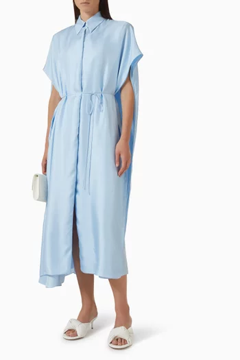 Shirtdress in Silk Twill