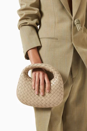 Baby Veneta Top-handle Bag in Intrecciato Leather