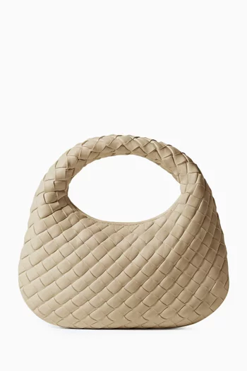 Baby Veneta Top-handle Bag in Intrecciato Leather