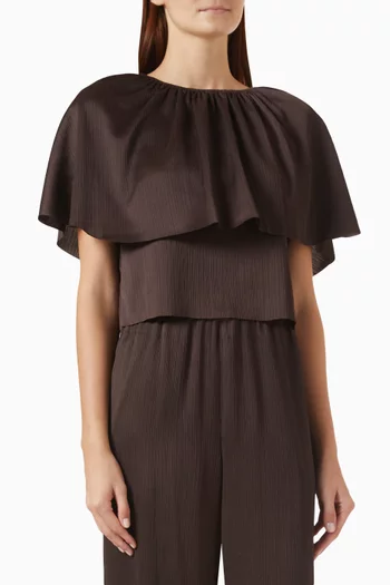 Convertible Cape Top in Plissé