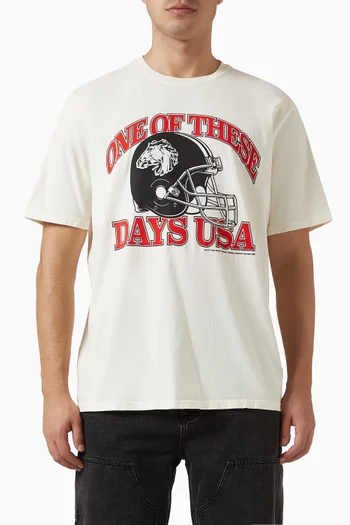 تي شيرت بطبعة Days USA قطن