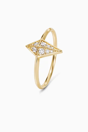Al Merta’shah Diamond Ring in 18kt Yellow Gold