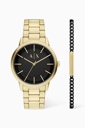 Cayde Watch & Bracelet Set, 42mm