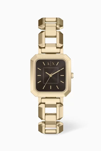 Leila Quartz Stainless Steel Watch, 27mm