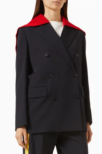 Cape-collar Blazer