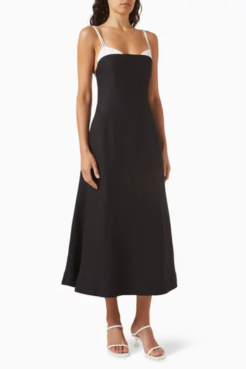 Corabeth Open-back Dress