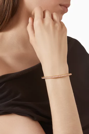 سوار تنس سيرينا نحاس مطلي بذهب عيار 18