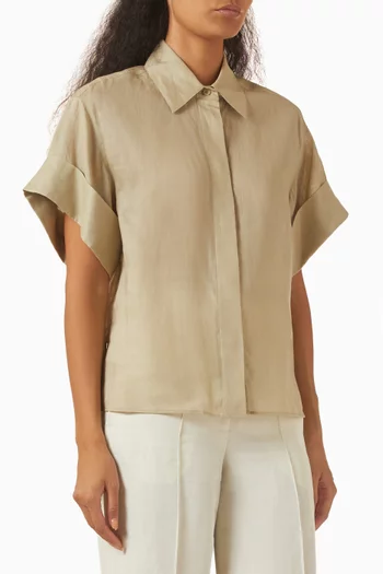 Justi Oversized Shirt in Ramie