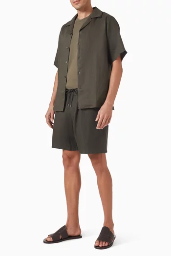 Gregor Drawstring Shorts in Linen