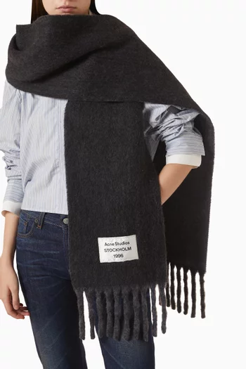 Bicolour Scarf in Alpaca Wool-blend