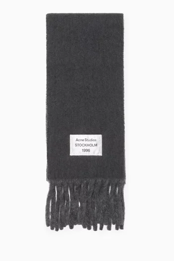 Bicolour Scarf in Alpaca Wool-blend