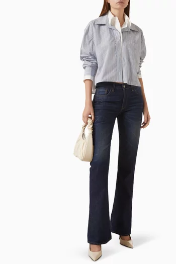 Layered Striped Shirt in Cotton