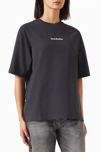 Stamp Logo Relaxed T-shirt in Organic Cotton