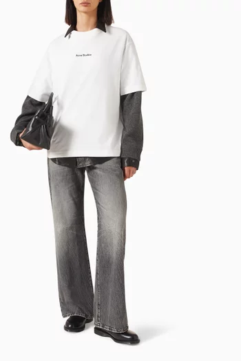 Stamp Logo Relaxed T-shirt in Organic Cotton