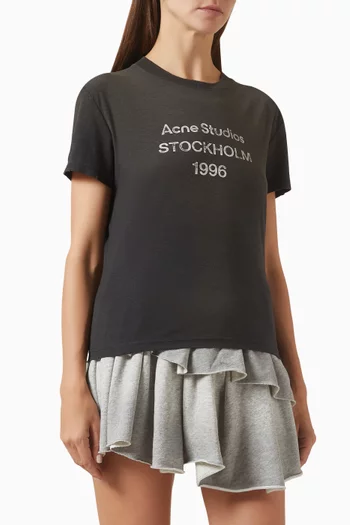 Logo T-shirt in Cotton-blend