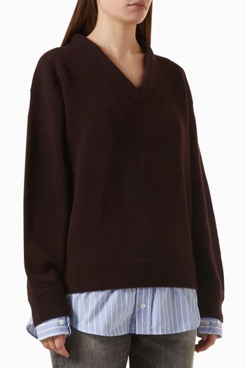 Layered Sweater in Wool