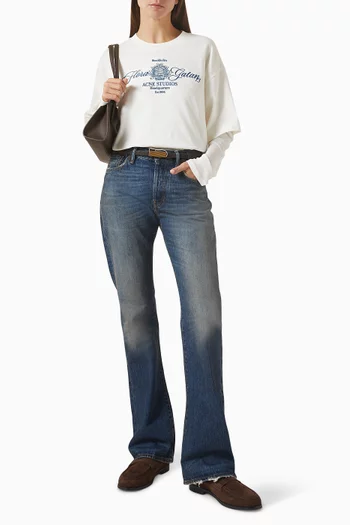 Embroidered T-shirt in Cotton