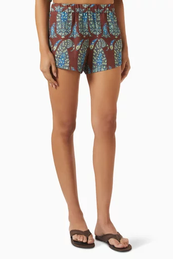 Calico Classic Shorts in Linen