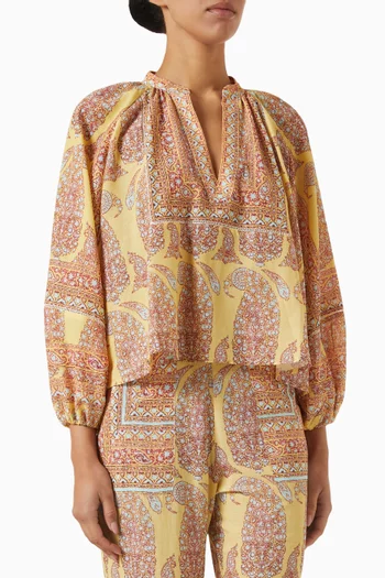 Calico Framed Smock Top