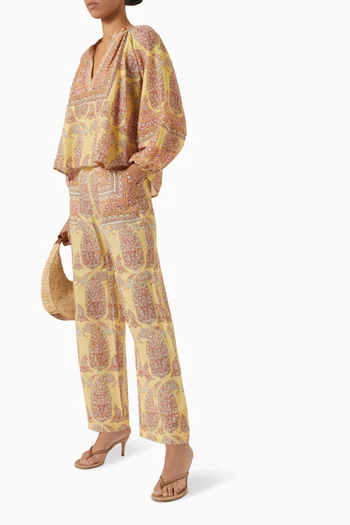 Calico Straight-fit Pants