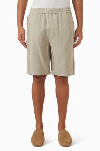 Drawstring Shorts in Linen
