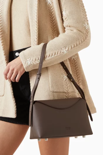 Hudson Shoulder Bag in Leather