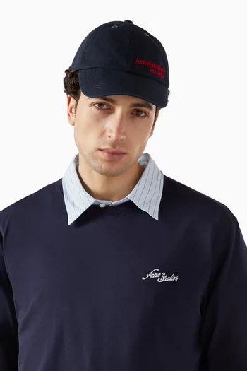 Logo Baseball Cap in Cotton-canvas