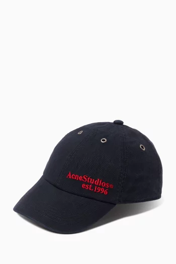 Logo Baseball Cap in Cotton-canvas