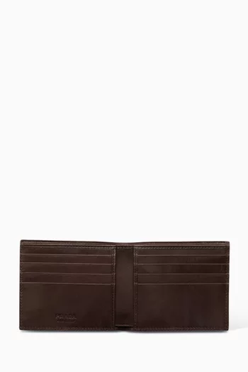 Woven Wallet in Leather