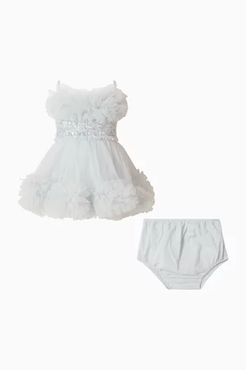 Baby Girl Coastal Glow Tutu Dress in Tulle