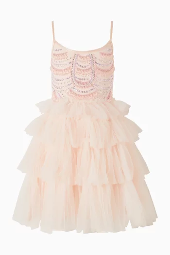 Junior Girl Blushing Horizon Tutu Dress in Tulle