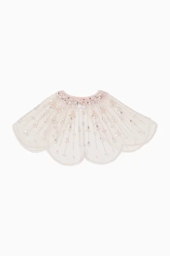 Shimmering Shore Cape in Tulle