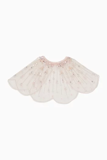 Shimmering Shore Cape in Tulle