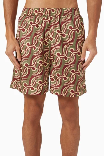 Chain Link Monogram Swim Shorts