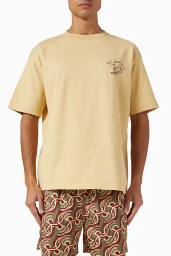 Esquisse Slogan T-shirt in Cotton