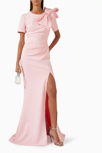 Slit Gown in Scuba