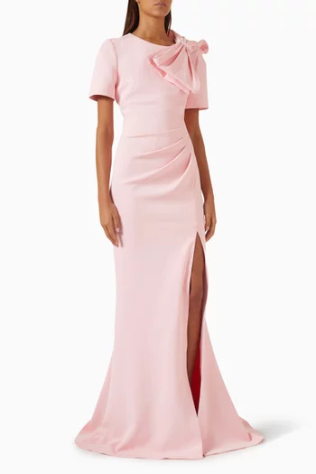 Slit Gown in Scuba