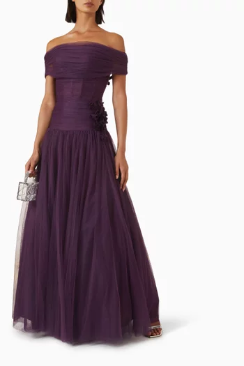Off-shoulder Gown