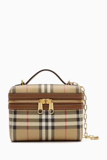 Mini Check Vanity Bag